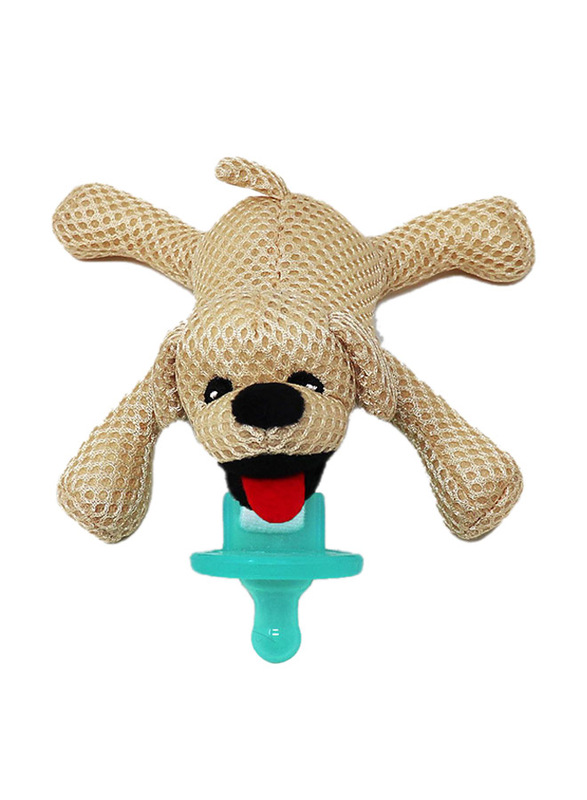 Baby Works Bud Puppy Friend with Pacifier, Beige
