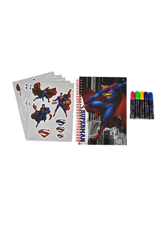 

Warner Bros. Warner Bros Superman Stationery Set, 12 Piece, Blue