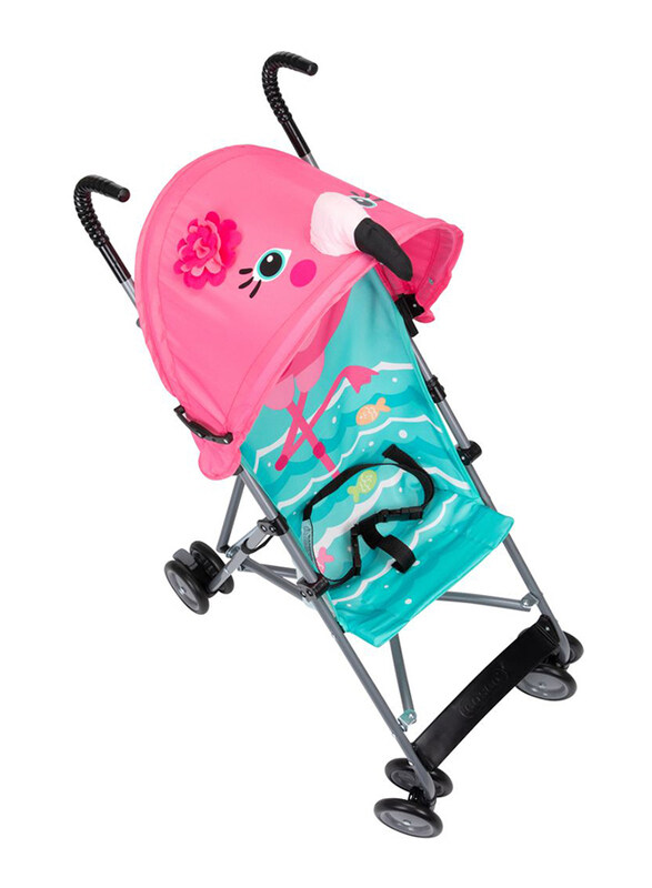 

Cosco Flamingo Umbrella Stroller with Canopy, Pink/Aqua