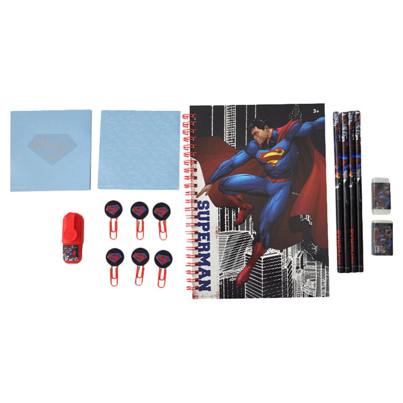 

Warner Bros. Superman Stationery Set, 16 Pieces, Multicolour