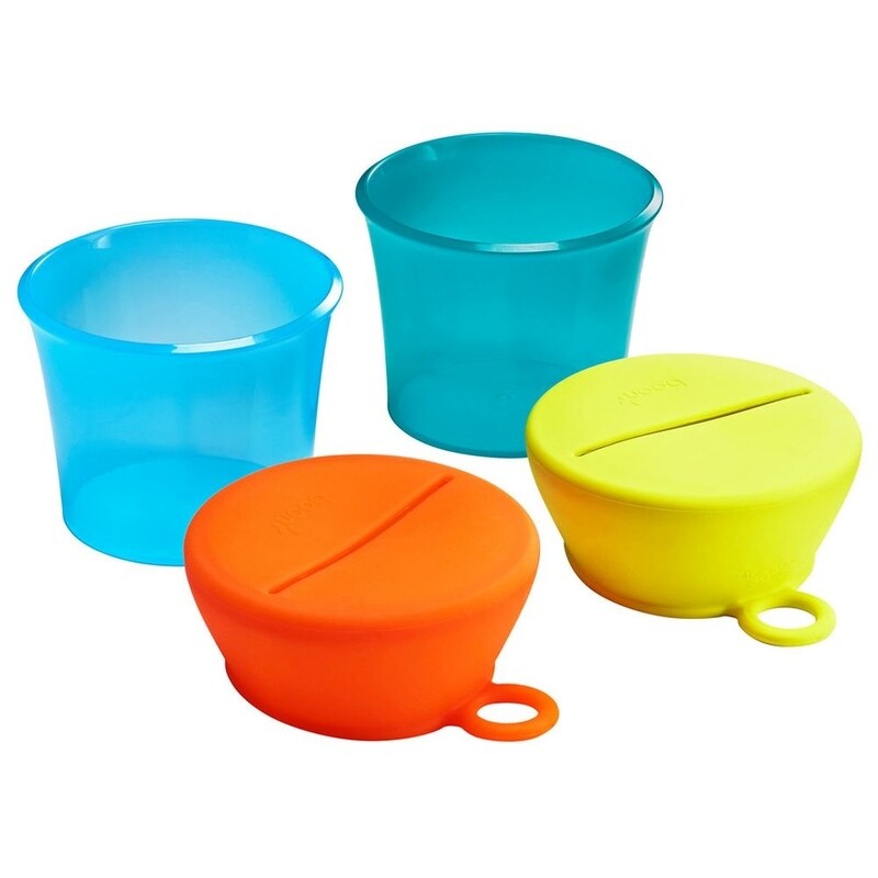 

Boon Snug Snack Containers With Stretchy Silicone Lids, Blue