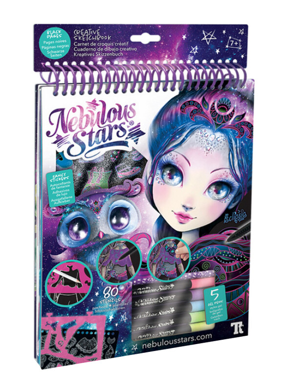 

Nebulous Stars Eclipsia’s Zentangle Black Pages Creative Sketchbook, Black