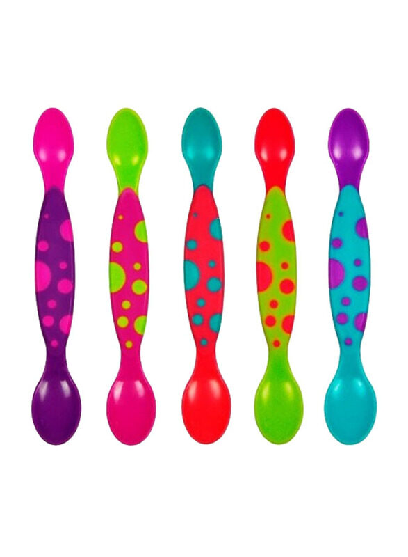

The First Years Two Scoops Double Sided Spoons, 5 Piece, Multicolour