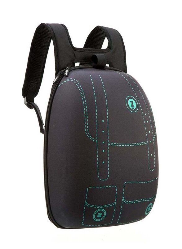 

Zipit Shell Backpacks with Pockets, Black/Green