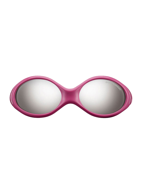 Julbo Looping 3 Full-Rim Round Pink Sunglasses for Kids, with Blue Light Filter, Grey Lens, 2-4 Years, JBF-LOOPING3J349119C, 45/15/120