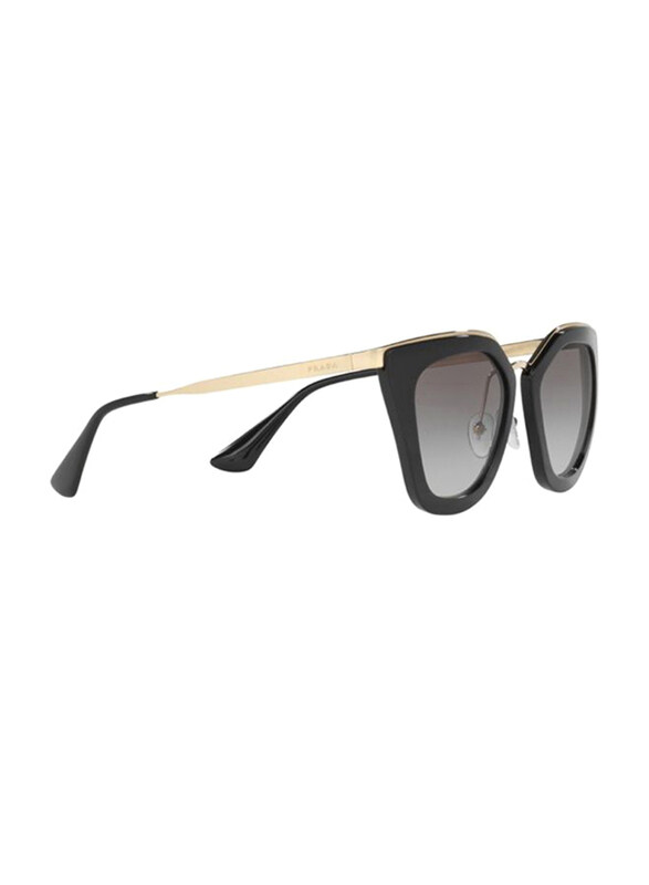 

Prada Full Rim Cat Eye Black Sunglasses for Women, Grey Lens, PA-53SS-1AB0A7, 52/21/140