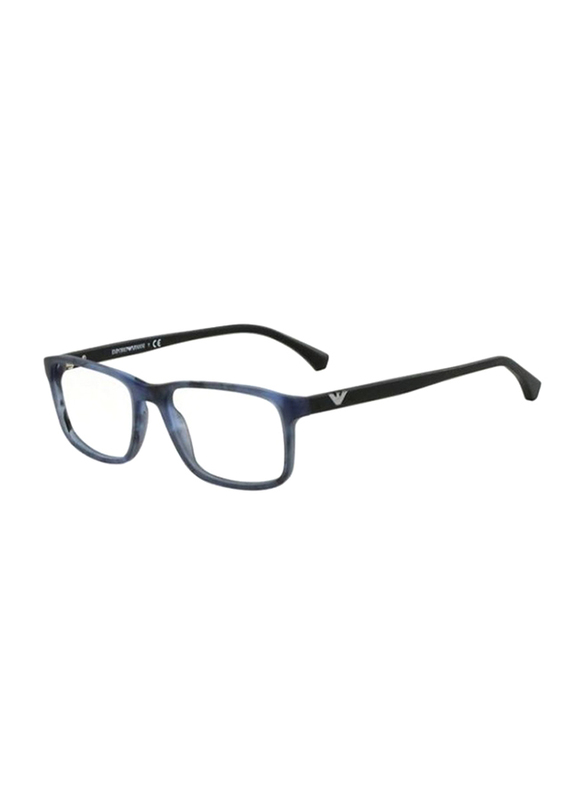 إمبوريو أرماني نظارة للرجال بإطار مربع, ازرق EM-3098-5549, 53/18/140