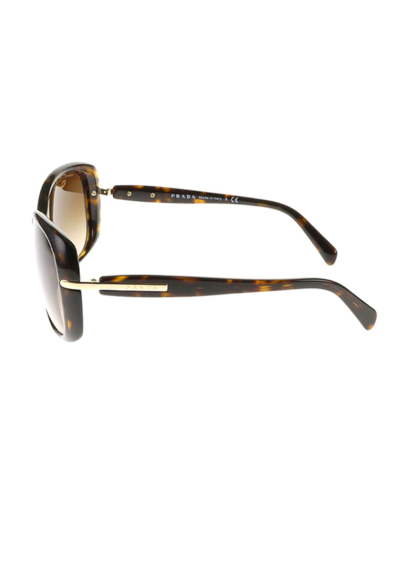 Prada Full Rim Square Tortoise Sunglasses for Women, Brown Gradient Lens, PA-08OS-2AU6S1, 57/17/130