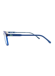 Lacoste Full-Rim Square Blue Computer Glasses for Kids, with Blue Light Filter, Clear Lens, 8-13 Years, LA-L3633-414-49-BC, 49/17/135