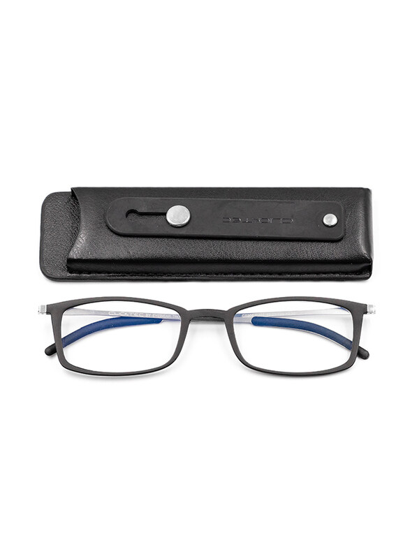 

Clicktec Full-Rim Rectangular Black Reading Glasses Unisex, Transparent Lens