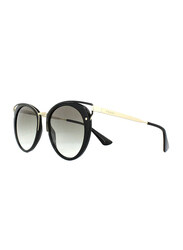 Prada Full Rim Cat Eye Black Sunglasses for Women, Grey Lens, PA-66TS-1AB0A7, 54/20/145