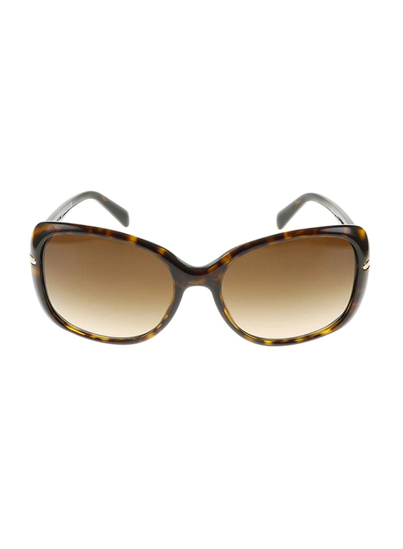 Prada Full Rim Square Tortoise Sunglasses for Women, Brown Gradient Lens, PA-08OS-2AU6S1, 57/17/130