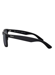 Ray-Ban Polarized Full Rim Square Black Sunglasses for Men, Grey Gradient Lens, RB4165-622/T3, 55/16/145