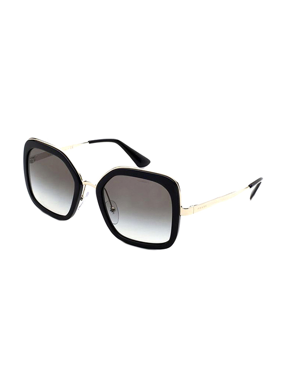 Prada Full Rim Butterfly Black Sunglasses for Women, Grey Lens, PA-57US-1AB0A7, 54/22/140