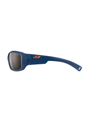 Julbo Polarized Romy Full-Rim Rectangle Blue Sunglasses for Kids, with Blue Light Filter, Black Lens, 8-12 Years, JBF-ROOKIEJ4209212, 57/17/120