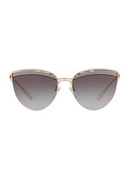 Bvlgari Full Rim Cat Eye Rose Gold Sunglasses for Women, Grey Gradient Lens, BV6118-20338G, 58/18/140