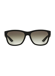 برادا لينيا روسا نظارة للرجال بإطار مربع, اسود و رمادي PS-03QS-DG00A7, 57/17/145