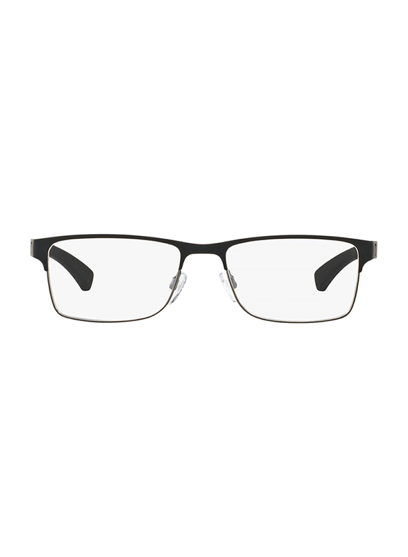 Emporio Armani Full Rim Rectangle Matte Black Frame for Men, EM-1052-3094, 53/17/140