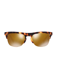 Dolce & Gabbana Half-Rim Brow Line Tortoise Brown Sunglasses for Men, Brown Lens, DG4305-512/W4, 53/20/145