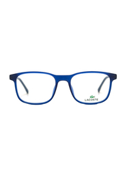 Lacoste Full-Rim Square Blue Computer Glasses for Kids, with Blue Light Filter, Clear Lens, 8-13 Years, LA-L3633-414-49-BC, 49/17/135