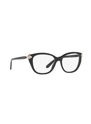 Bvlgari Full Rim Cat Eye Black Frame for Women, BV4140B-501, 52/17/140