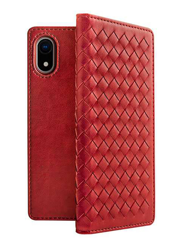 

Viva Madrid Apple iPhone XR Tejido Folio Mobile Phone Flip Case Cover, Red