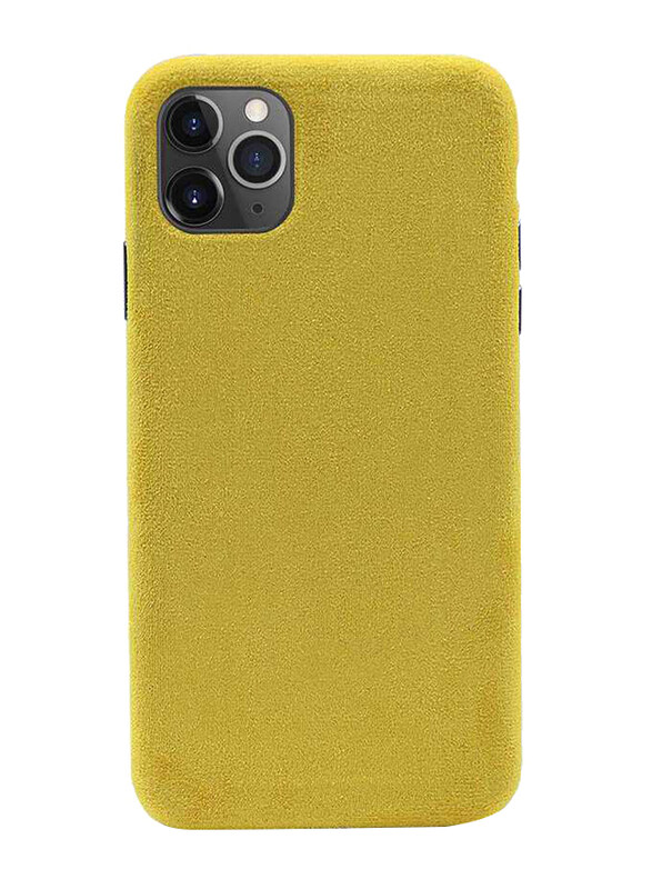 

Porodo Apple iPhone 11 Pro Max Alcantara Mobile Phone Back Case Cover, Yellow