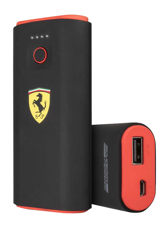 

Ferrari 5000mAh On Track Power Bank, Black