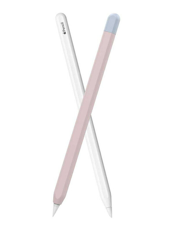 

AhaStyle Apple Pencil (2nd Generation) Duotone Ultra-Thin Sleeve, Pink/Light Blue