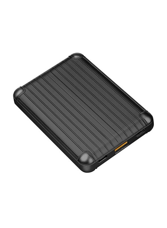 

Viva Madrid 8000mAh Vimax Air Fast Charging Power Bank with USB Type-A/USB Type-C/Micro-USB Input, Black