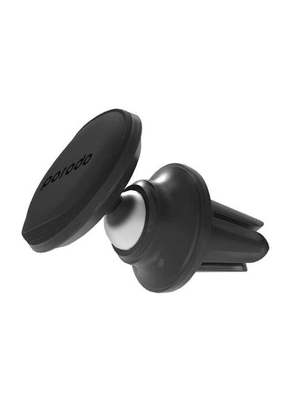 

Porodo Universal Air-Vent Mini Magnetic Car Mount Holder for Smartphones, Black
