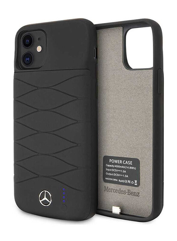 

Mercedes-Benz Apple iPhone 11 Rubber Finish Mobile Phone Power Case with 4000mAh Battery, Black