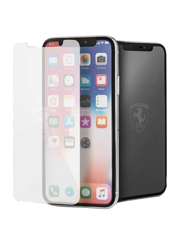 

Ferrari Apple iPhone X/XS Tempered Glass Screen Protector, Clear