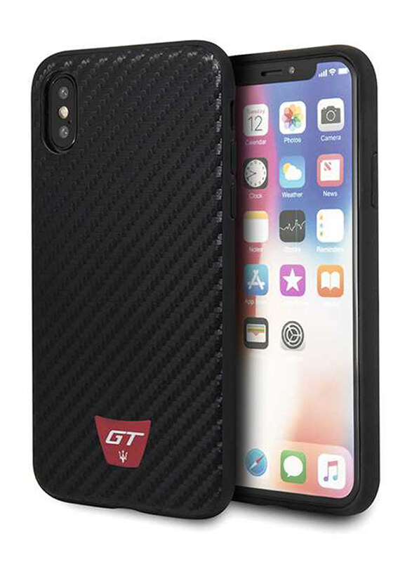 

Maserati Apple iPhone X Gransport GT Real Carbon Mobile Phone Hard Back Case Cover, Black