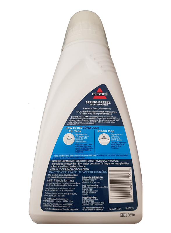 Bissell Spring Breeze Scented Water for Steam Mops, 946ml