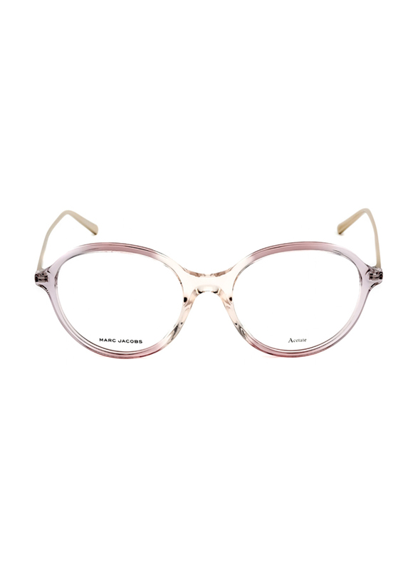 Marc Jacobs Full-Rim Round Pink Eyewear For Women, MARC483 035J 00, 52/19/140