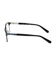 Guess Half-Rim Rectangle Matte Black Frames for Men, GU1981 002