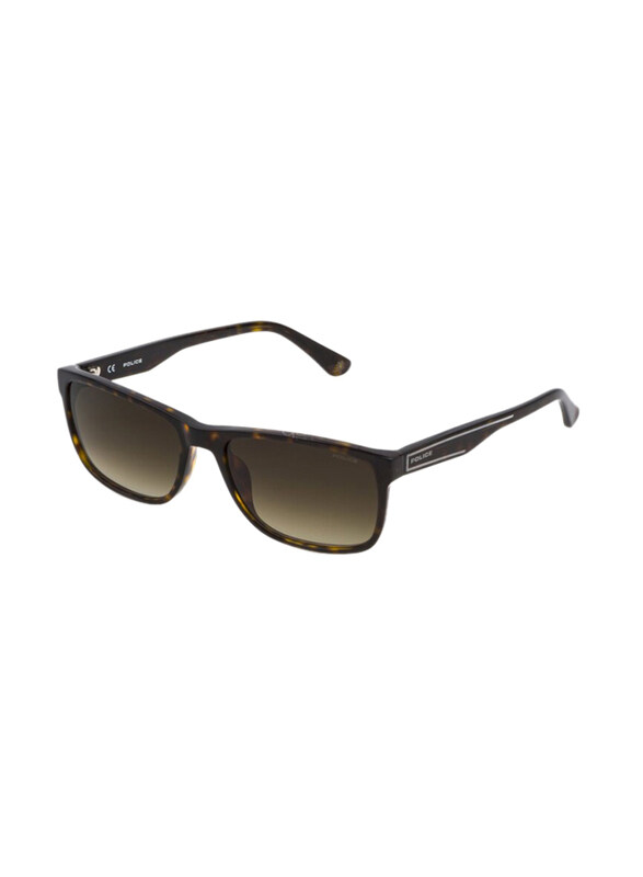 

Police Full-Rim Square Havana Sunglasses, Brown Lens, SPLB40N560722, 57/16/145