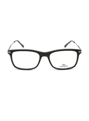 Lacoste Full-Rim Rectangular Black Sunglasses for Men, Transparent Lens, L2888 001, 55/18/145
