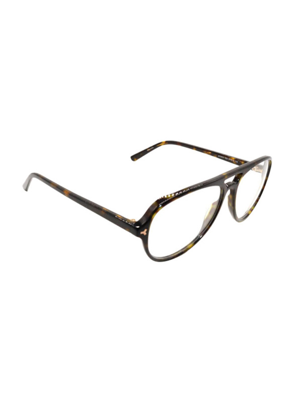 Bally Full-Rim Brow Line Black Eyewear Frames For Men, Mirrored Clear Lens, BY5031 052
