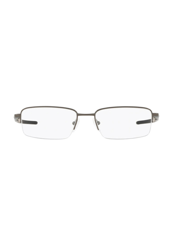 Oakley Half-Rim Rectangle Brown Eyeglass Frames Unisex, Transparent Lens, 0OX5125 0354, 54/17/152