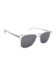 Mont Blanc Full-Rim Rectangular Crystal Sunglasses for Men, Grey Lens, MB0174S-003, 54/17/145