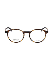 Safilo Full-Rim Round Striped Brown Frames for Men, 03 KVI 4919, 49/19/145
