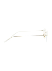 Mont Blanc Rimless Square Gold Eyewear Frames For Men, Mirrored Clear Lens, MB0075O 002, 56/16/145