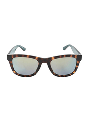 Lacoste Full-Rim Havana Square Sunglasses Unisex, Grey Lens, L789S 214, 53/20/140