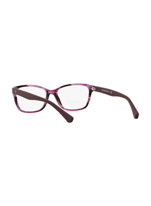 Emporio Armani Full-Rim Cat Eye Purple Frame for Men, EA3060 5389, 52/16/140