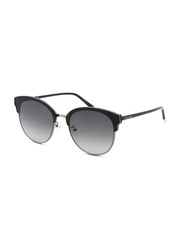Calvin Klein Full-Rim Phantos Black Gold Sunglasses Unisex, Grey Gradient Lens, CK19324SK 008, 64/17/145