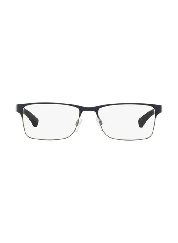 Emporio Armani Full-Rim Rectangle Black Frame for Men, EA1052 3155, 53/17/140