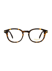 Polar Full-Rim Round Shiny Havana Frame Unisex, Gold 23 428, 49/21/145