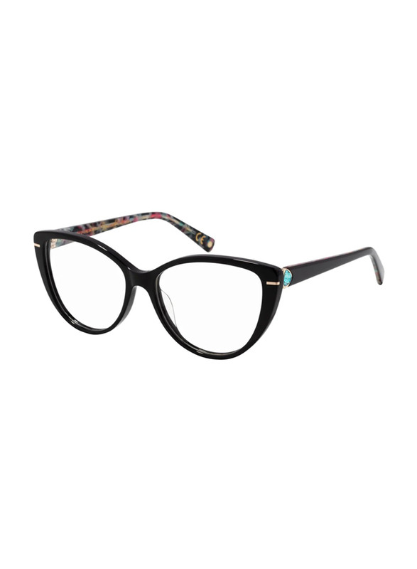 Polar Full-Rim Cat Eye Black Frame for Women, Gold Joya 01 408, 55/16/145